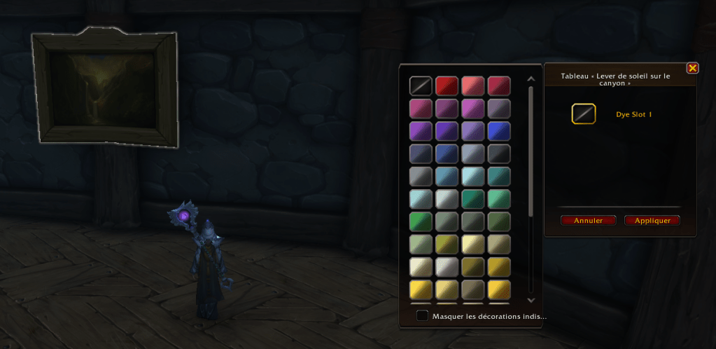 Personnalisation de décor et de couleurs